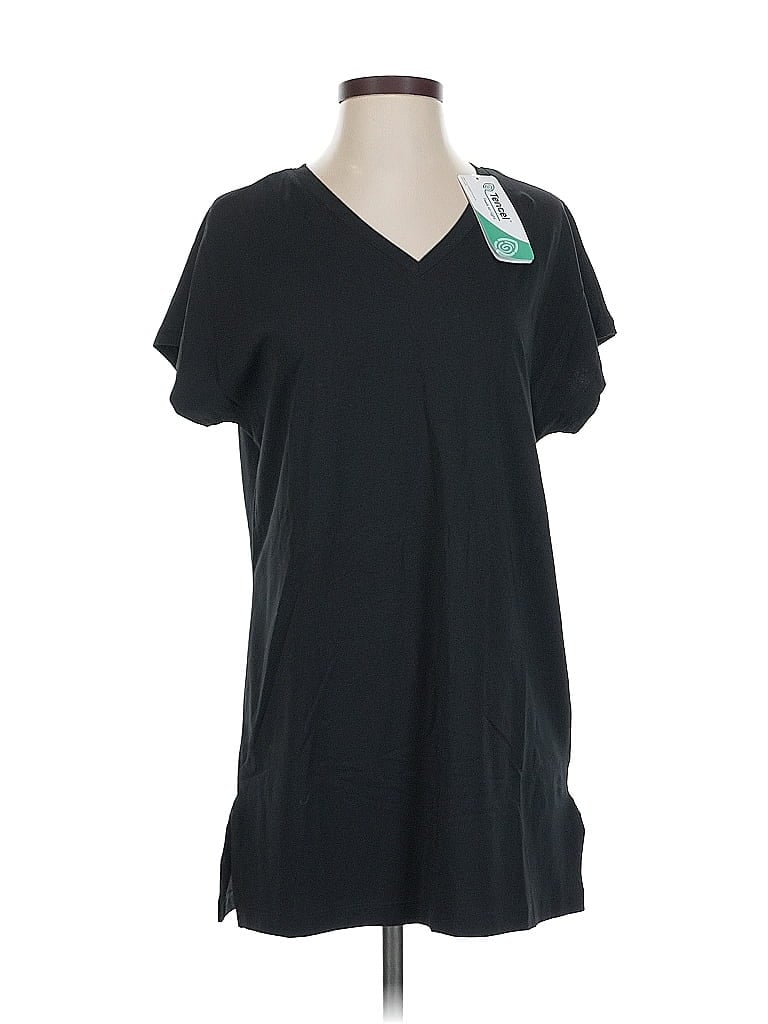 Pre-owned Lands' End Short Sleeve T-shirt In Black