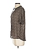 DR2 100% Rayon Tweed Gray Short Sleeve Blouse Size S - photo 5