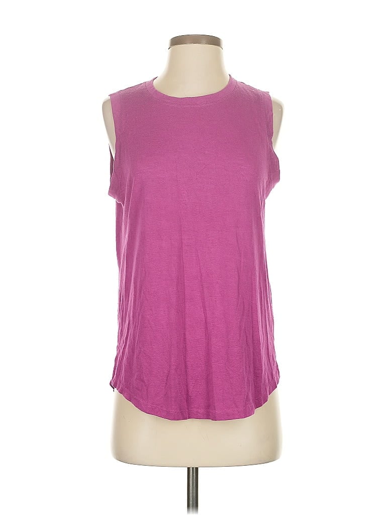 Pre-owned Athleta Sleeveless T-shirt In Purple