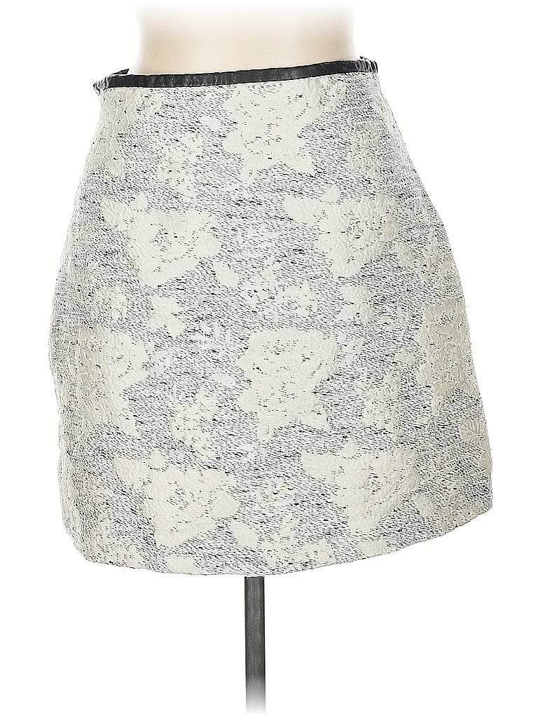 Pre-owned H&m Casual Skirt In Gray