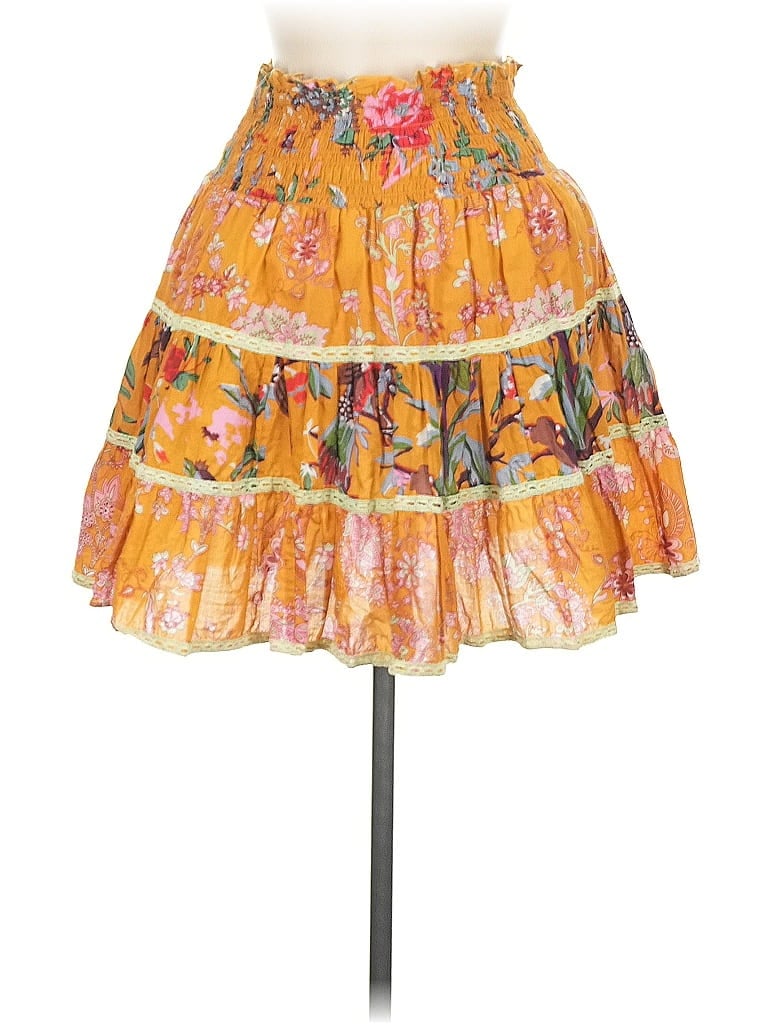 Pre-owned Let Me Be Casual Skirt In Orange