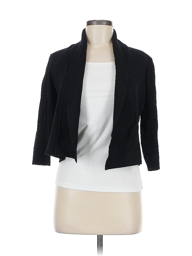 Pre-owned Calvin Klein Cardigan Sweater In Black
