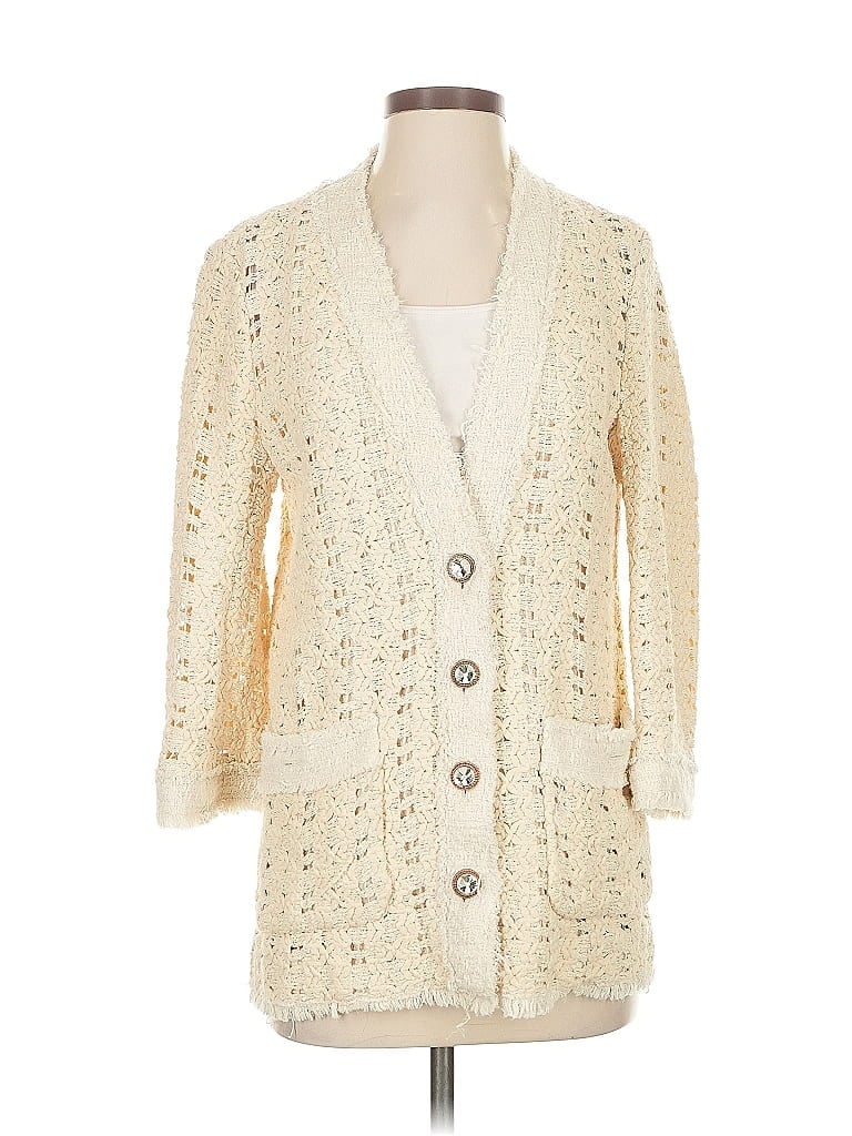 Click to view more detailed imagery on our partner's website Pre-owned Zara Cardigan Sweater In White