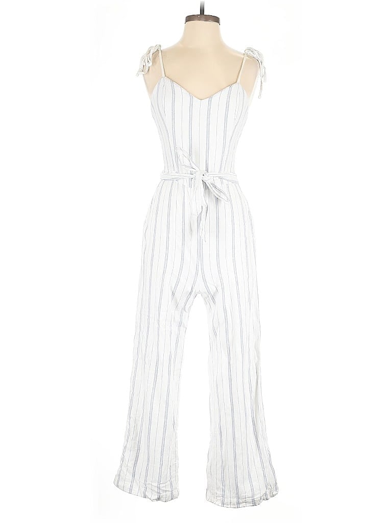 Pre-owned Abercrombie & Fitch Jumpsuit In White