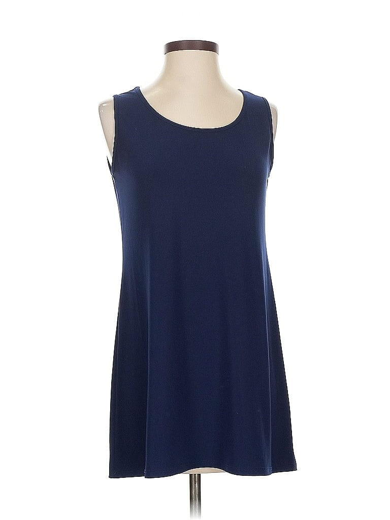 Pre-owned Clara Sun Woo Tank Top Blue Strapless Neckline Tops