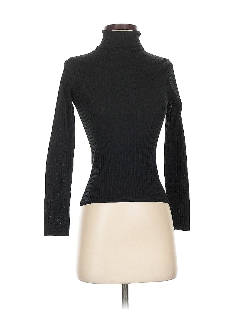 Pre-owned Nasty Gal Inc. Long Sleeve Turtleneck In Black