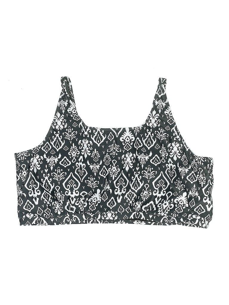 Pre-owned Bloomchic Swimsuit Top Gray Swimwear