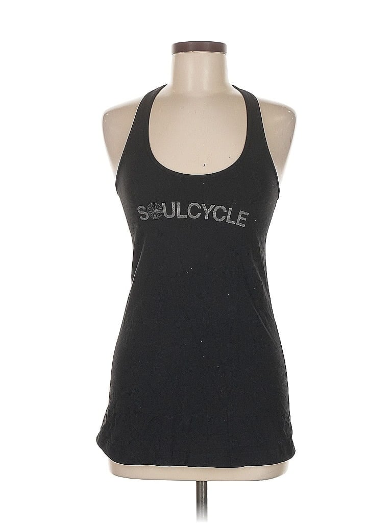 LULULEMON ATHLETICA Pre-owned Tank Top Black Halter Neckline Tops