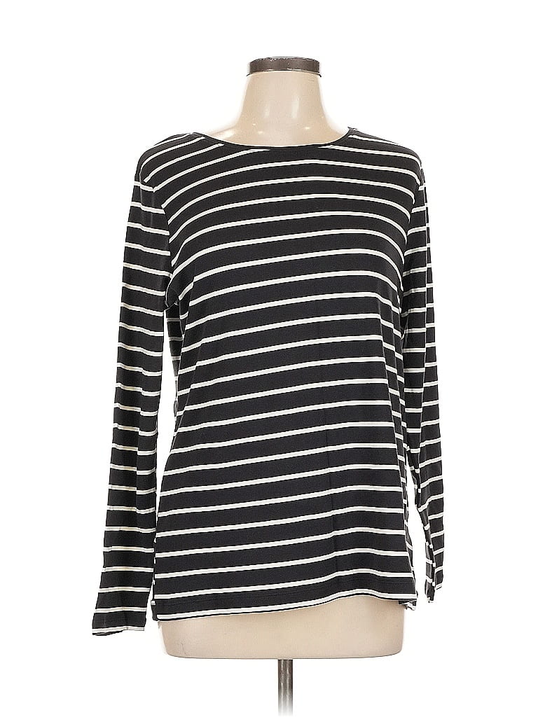 Pre-owned Croft & Barrow Long Sleeve T-shirt In Black