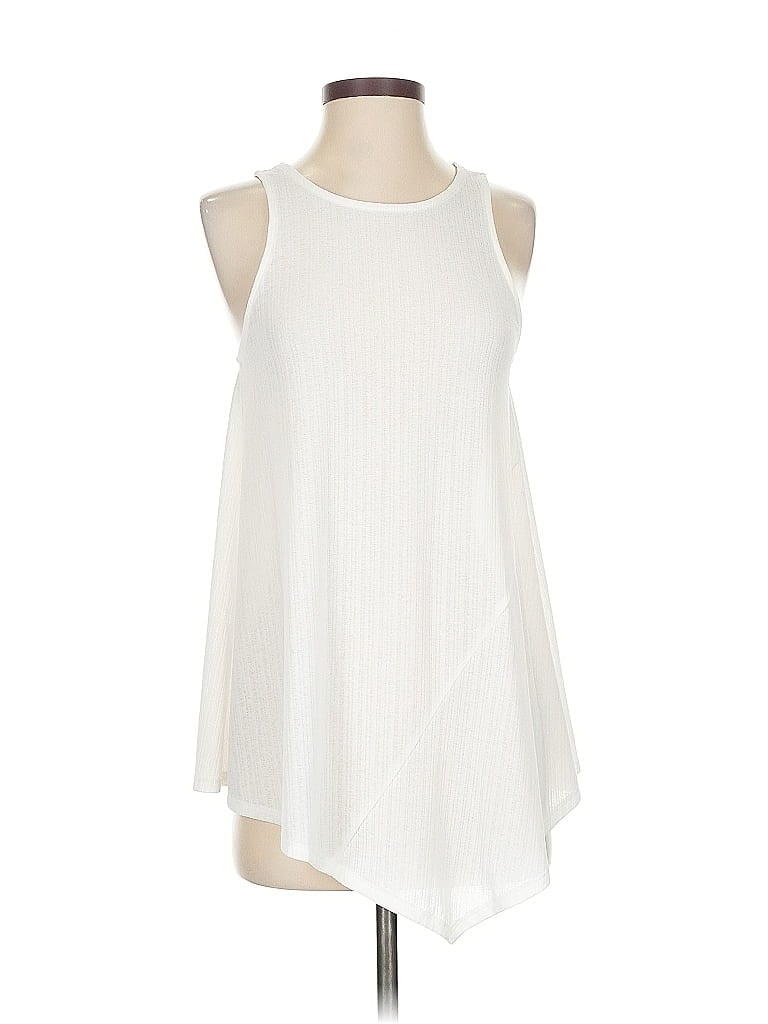 Pre-owned Express Sleeveless T-shirt In White