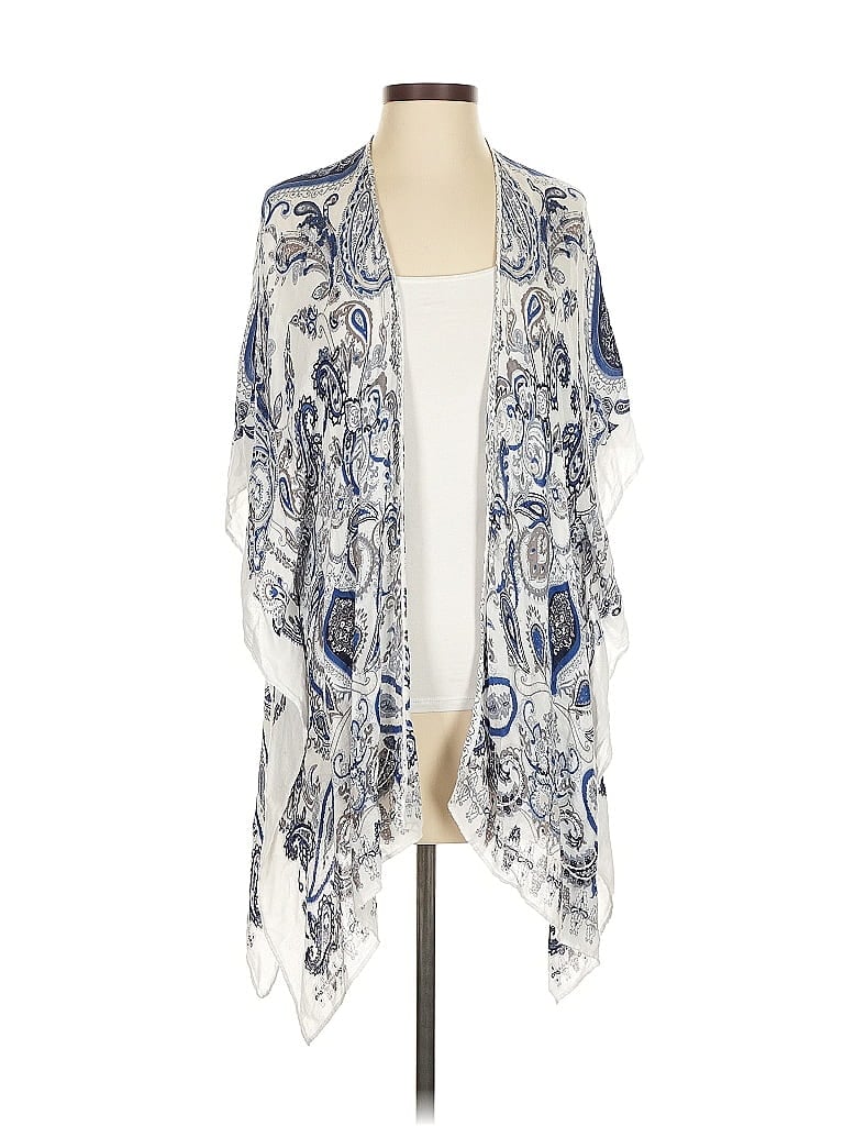 Pre-owned Chico's Kimono In Blue