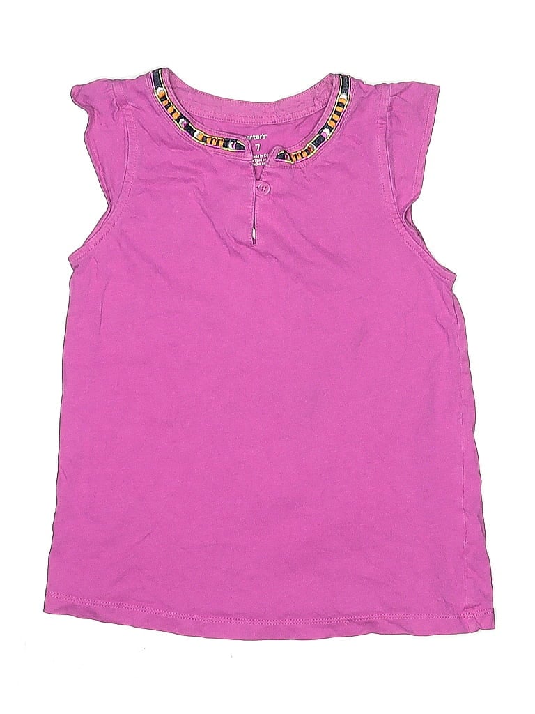 CARTER'S Pre-owned Kids' Sleeveless T-shirt In Pink
