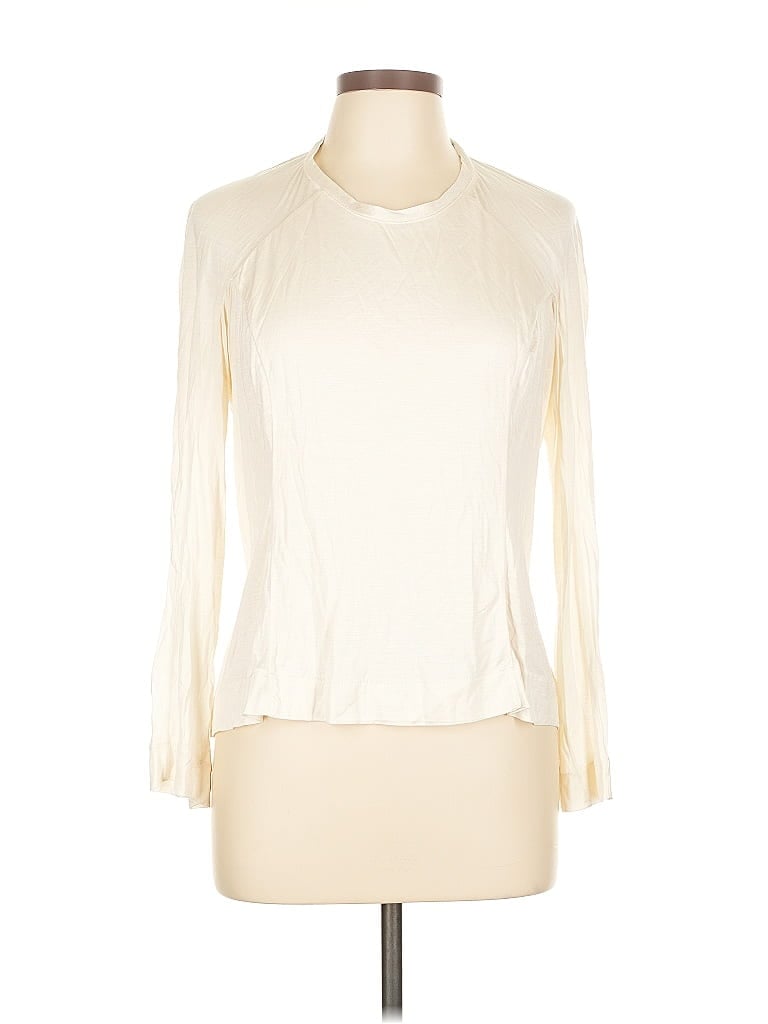 Pre-owned Assorted Brands Long Sleeve Blouse In White