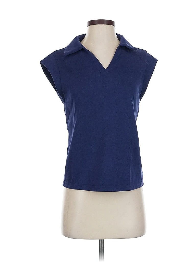 Pre-owned Assorted Brands Sleeveless Blouse In Blue