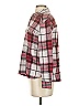 Express Plaid Burgundy Long Sleeve Blouse Size XS - photo 5