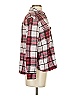Express Plaid Burgundy Long Sleeve Blouse Size XS - photo 4