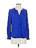 Milly Blue Long Sleeve Blouse Size 2 - photo 1