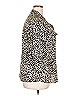 Sara Michelle 100% Polyester Animal Print Ivory 3/4 Sleeve Blouse Size 2X - photo 4