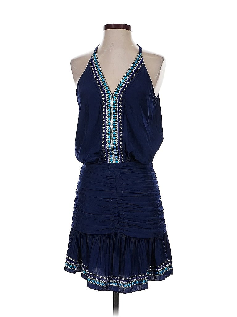 Pre-owned Ramy Brook Cocktail Dress In Blue