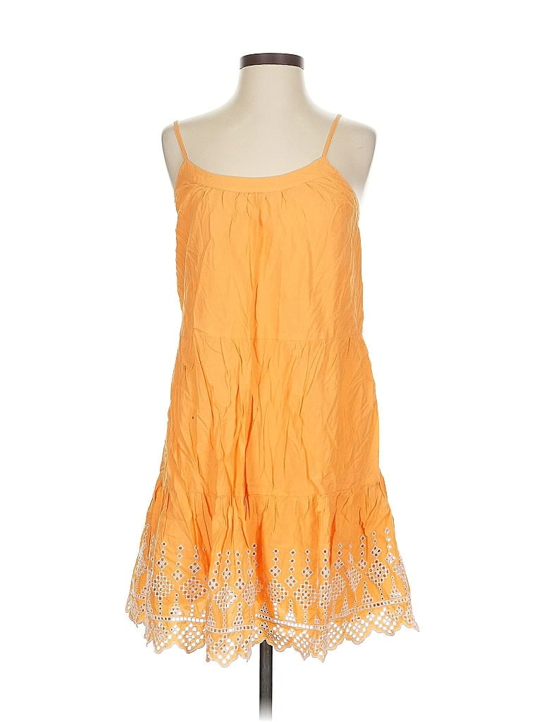 Pre-owned Ann Taylor Loft Casual Dress In Orange
