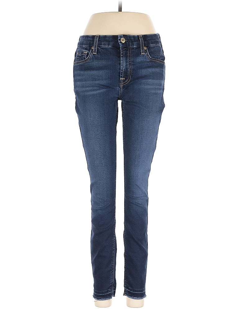 Pre-owned 7 For All Mankind Jeans In Blue