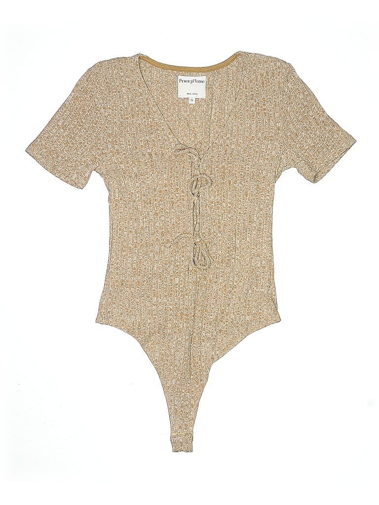 Pre-owned Privacy Please Bodysuit In Brown