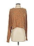 Le Lis Animal Print Brown Tan Cardigan Size S - photo 1