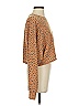 Le Lis Animal Print Brown Tan Cardigan Size S - photo 4