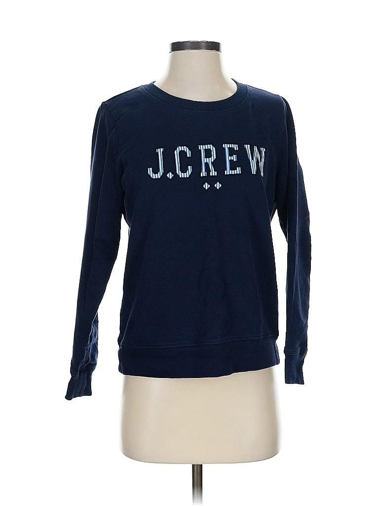 Pre-owned J.crew Factory Store Pullover Sweater In Blue