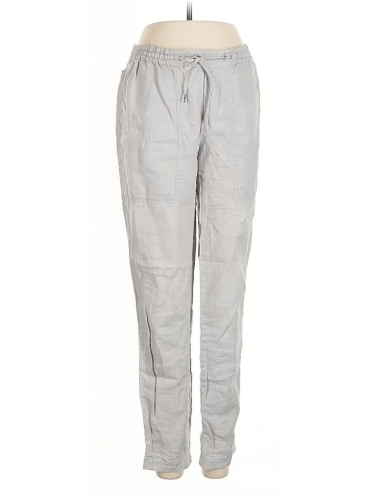 Pre-owned Vince Linen Pants In Gray