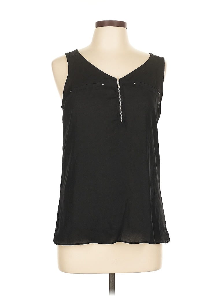 Pre-owned Fortune + Ivy Sleeveless T-shirt In Black