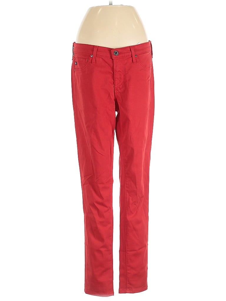 Pre-owned Adriano Goldschmied Casual Pants In Red
