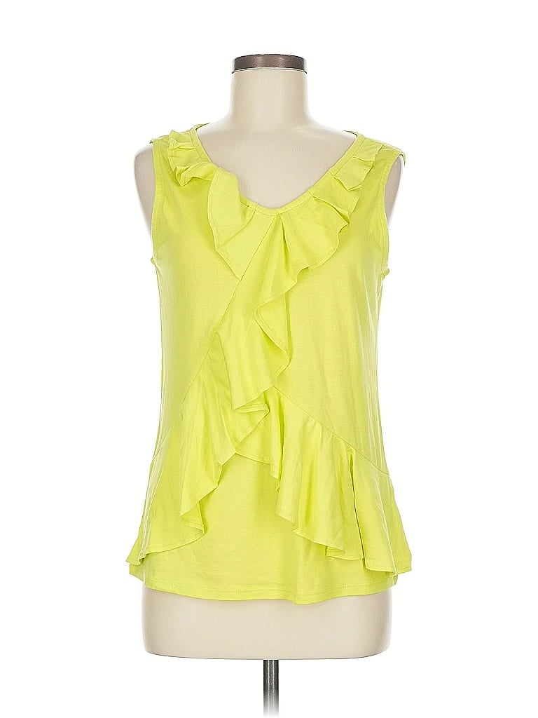 Grace Elements Sleeveless Blouse In Yellow