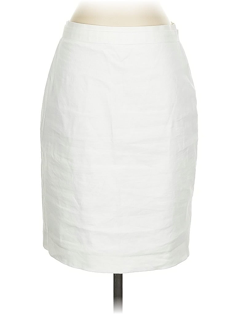 Pre-owned Elie Tahari Formal Skirt In White