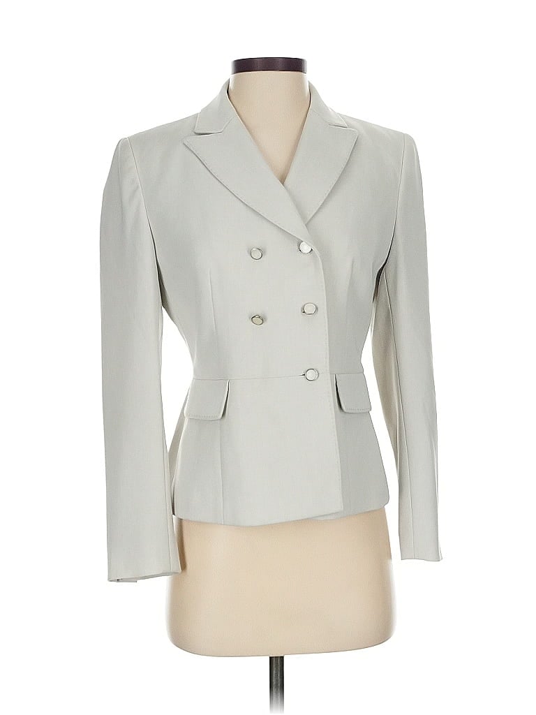 Pre-owned Kasper Blazer Jacket In Gray
