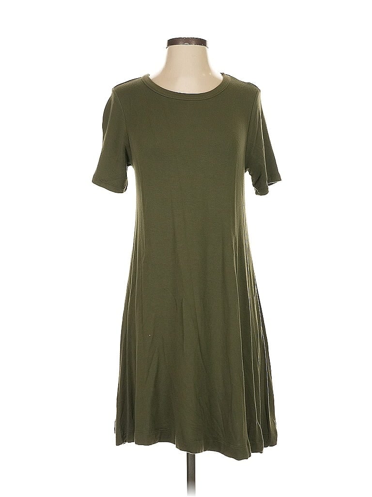 Pre-owned Lou & Grey Casual Dress In Green