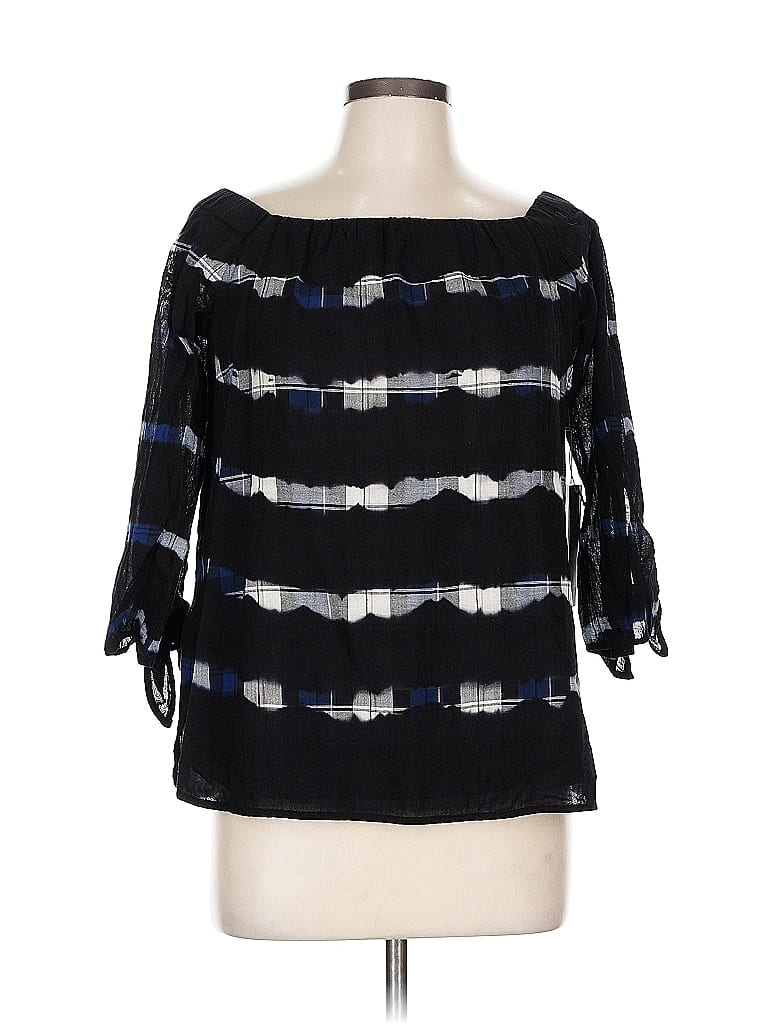 Bailey44 3/4 Sleeve Blouse In Black