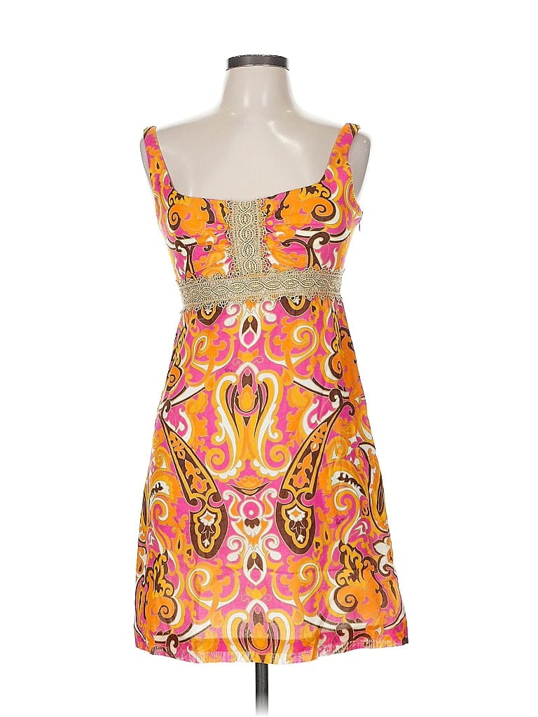 Pre-owned An Original Milly Of New York Cocktail Dress In Orange