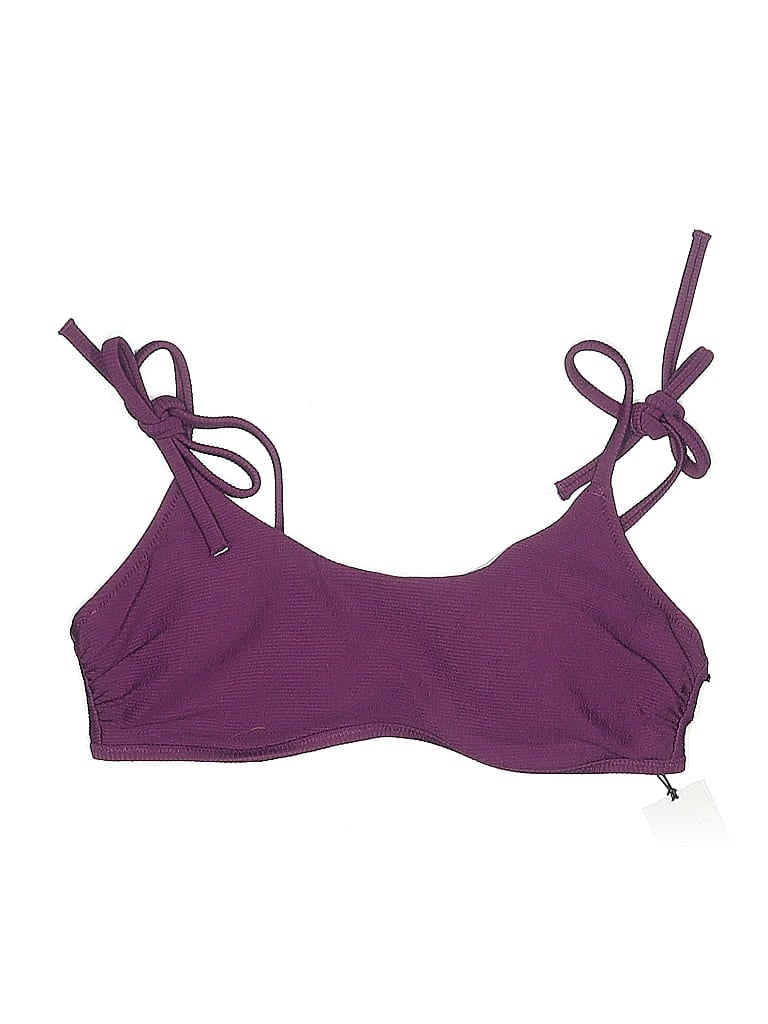 Pre-owned Shade & Shore Swimsuit Top Purple Swimwear