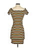 Bear Dance Stripes Brown Casual Dress Size S - photo 2
