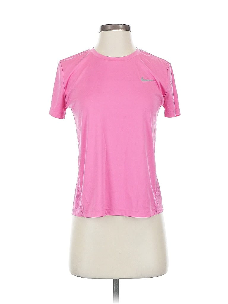 Pre-owned Nike Active T-shirt In Pink