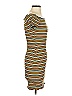 Bear Dance Stripes Brown Casual Dress Size S - photo 4