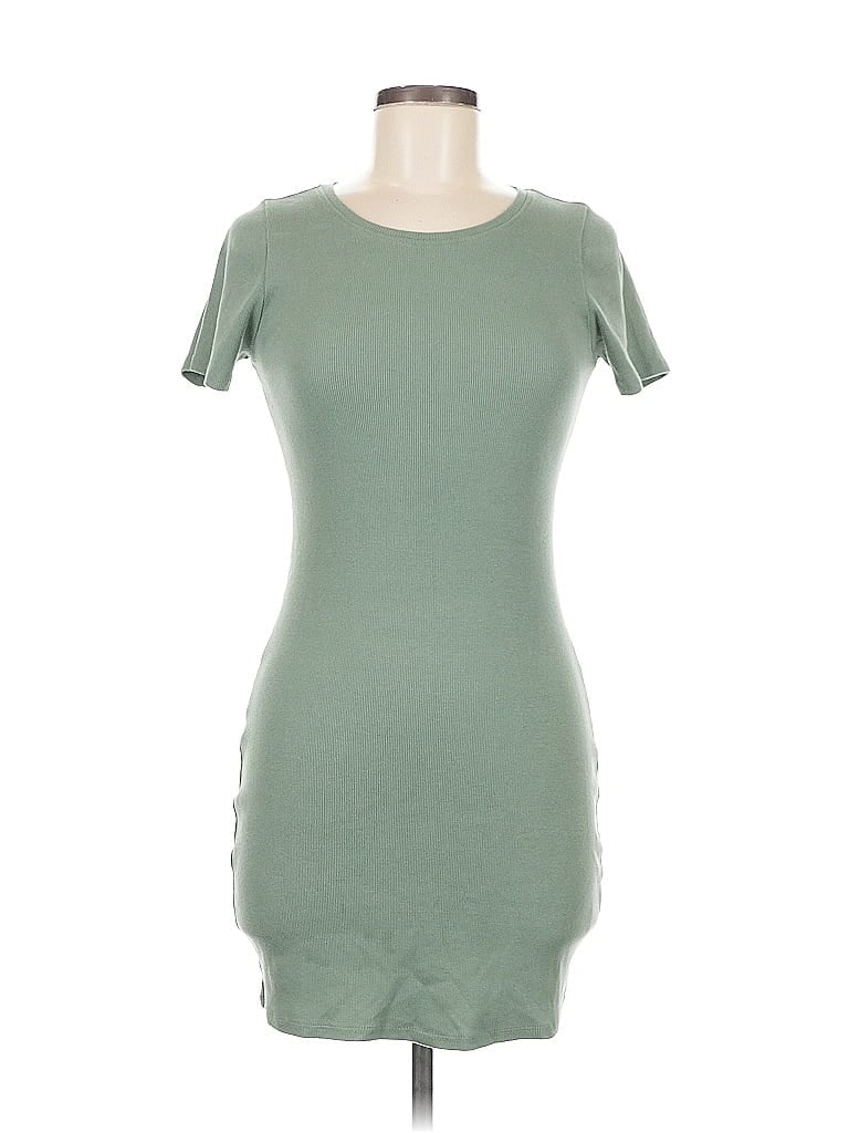 Pre-owned Open Edit Casual Dress In Green