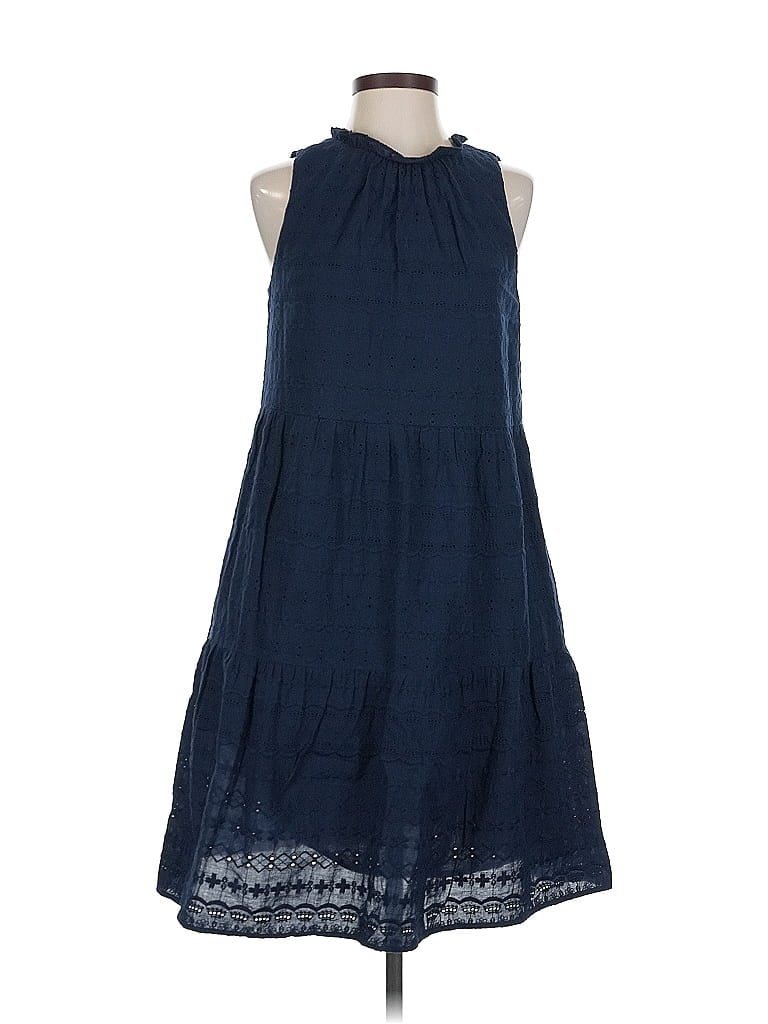 Pre-owned Ann Taylor Loft Outlet Casual Dress In Blue