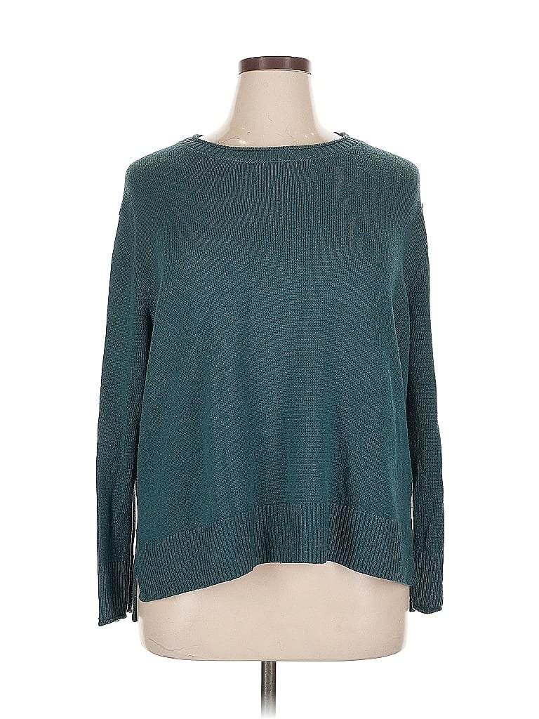 Pre-owned Ella Moss Pullover Sweater In Blue