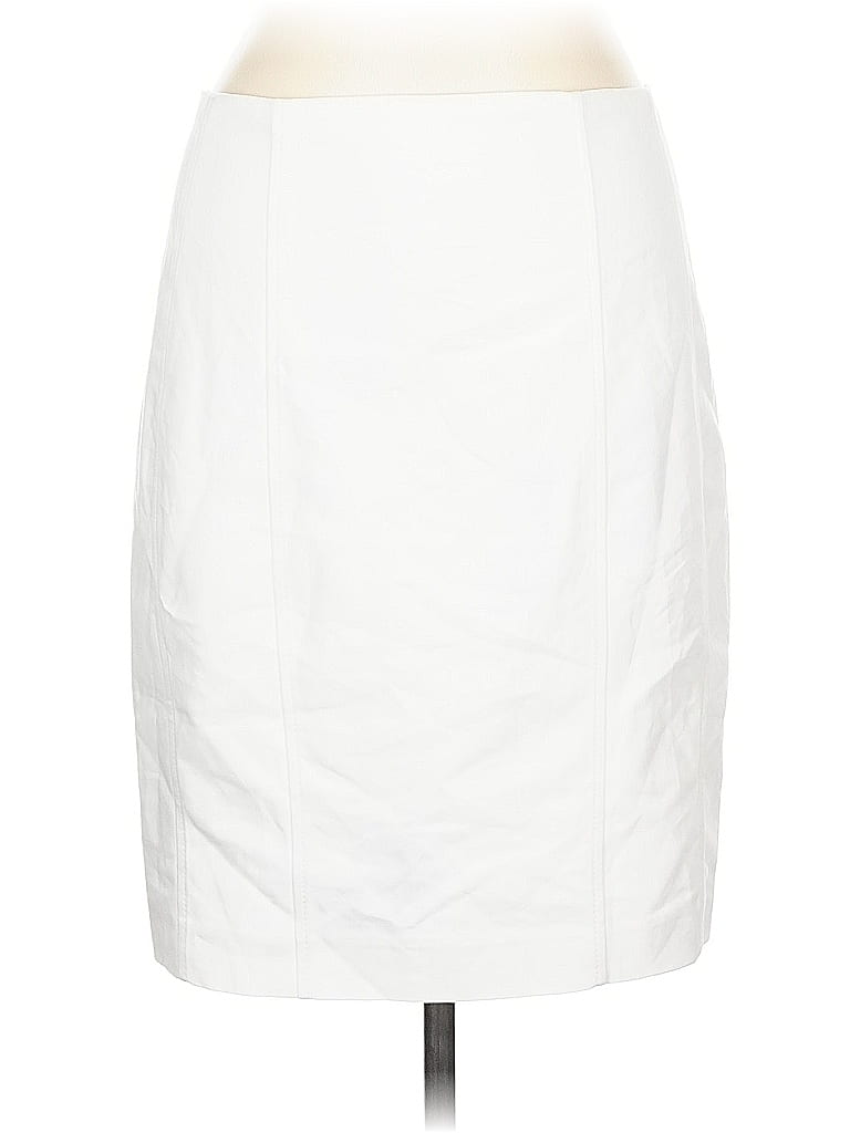 Pre-owned Express Formal Skirt In White
