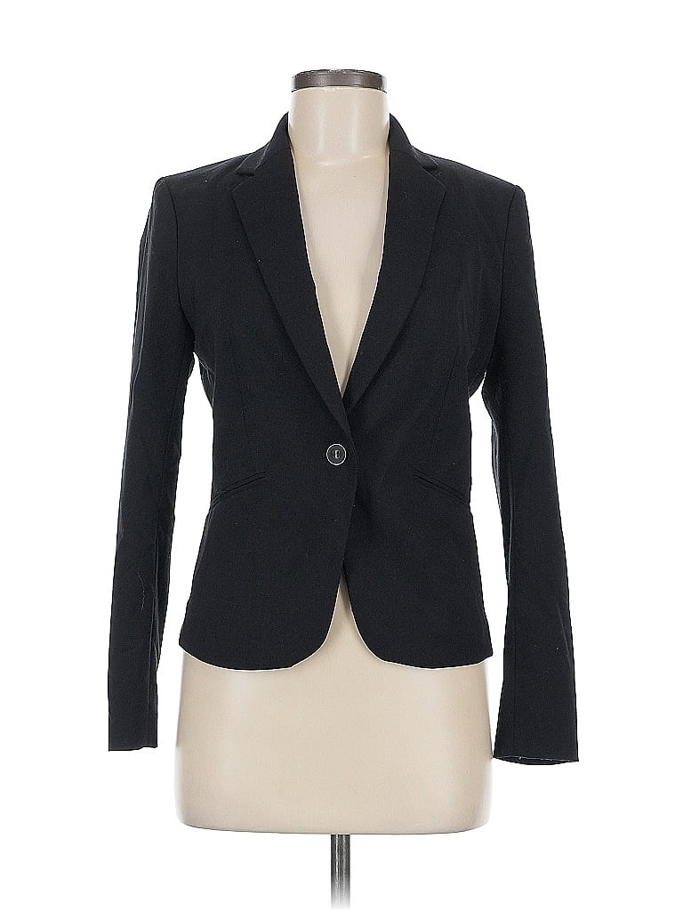 Pre-owned H&m Blazer Jacket In Black