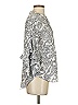 Vince Camuto 100% Polyester Paisley Gray 3/4 Sleeve Blouse Size S - photo 4