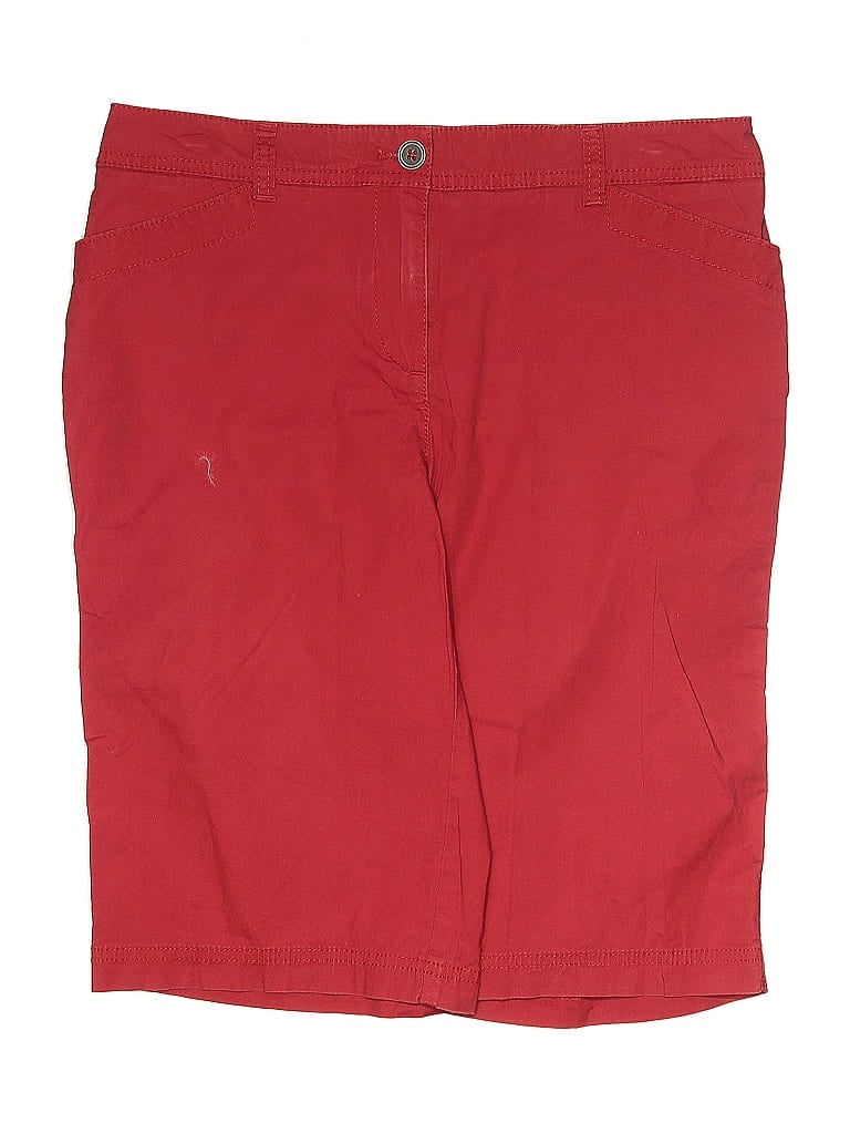 Pre-owned Chico's Khaki Shorts In Red