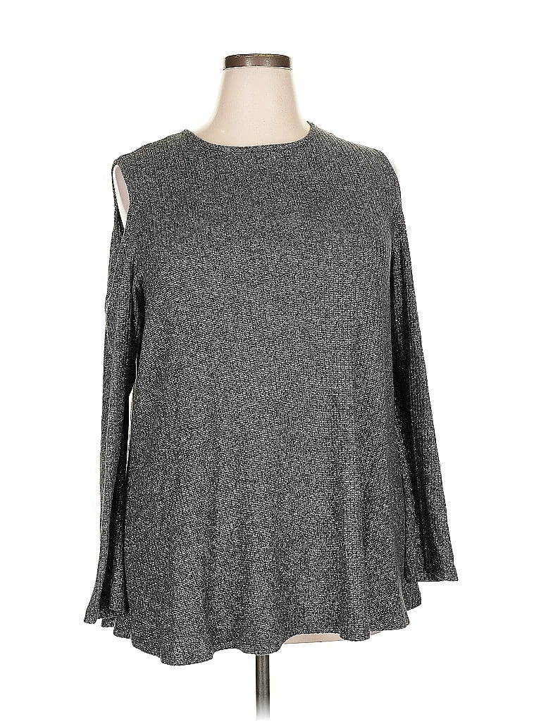 Pre-owned Bobeau Pullover Sweater In Gray